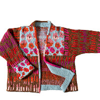 Urban Flower Garden Jacket - Pecan (S M L)